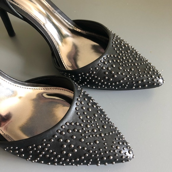 Coach Leather Studded Stiletto Heels - Picture 4 of 8
